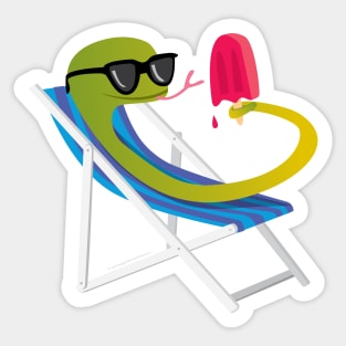 Snakes Relax Sticker